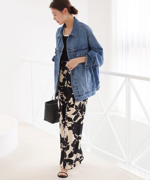 「Levi's」 デニムジャケット SMALL ネイビー レディースの画像