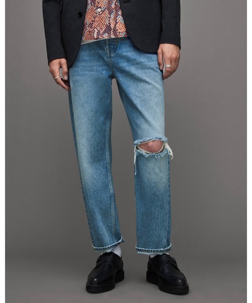 「ALLSAINTS」 デニムパンツ 30 ライトインディゴブルー メンズの画像
