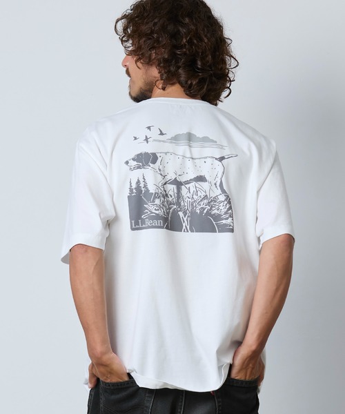 エルエルビーン　スキー　Tシャツ L.L.Bean（エルエルビーン） tシャツ ボクシー・ティ、ポケット付き