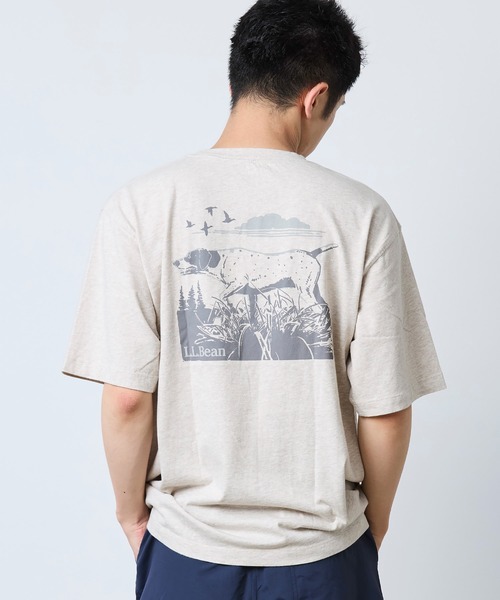 L.L.Bean（エルエルビーン） tシャツ ボクシー・ティ、ポケット付き