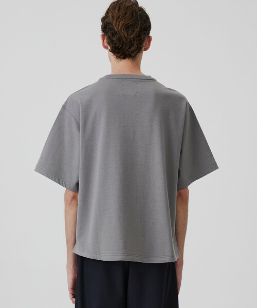 tシャツ ALBINI CASHMERE×SEA ISLAND COTTON HENRY TEE　｜最高級コットン/カシミヤ/春服/夏服 メンズの画像