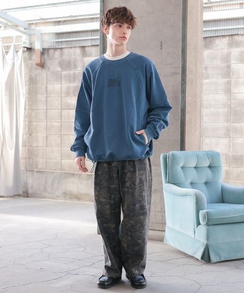 「PBLIM」 スウェットカットソー LARGE パープル レディース_画像8