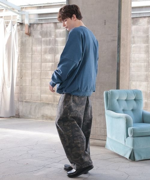 「PBLIM」 スウェットカットソー LARGE パープル レディース_画像9
