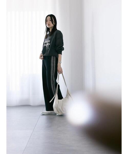 「Samansa Mos2 blue」 デニムパンツ F ブラック レディース_画像9