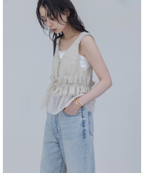 Eimee Law（エイミーロウ） ベスト ジレ ウエストフリルビスチェ