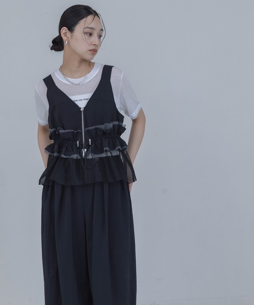 Eimee Law（エイミーロウ） ベスト ジレ ウエストフリルビスチェ