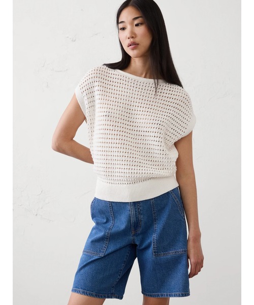 ニット セーター BANANA REPUBLIC FACTORY STORE　　オープンステッチ ドルマンスリーブ セーター レディースの画像