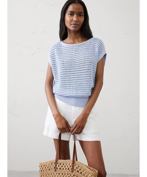 ニット セーター BANANA REPUBLIC FACTORY STORE　　オープンステッチ ドルマンスリーブ セーター レディースの画像