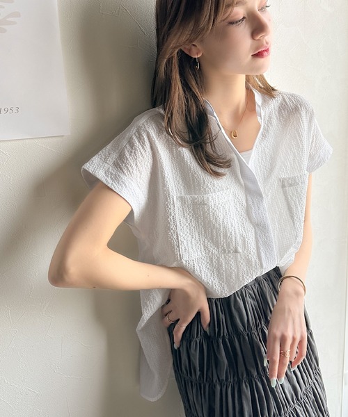 「classicalelf」 ノースリーブブラウス MEDIUM ブラック レディース_画像2