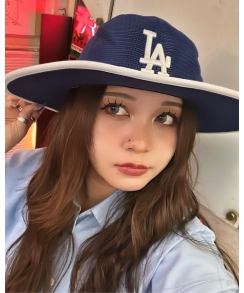 game SUFitted Long Brim Hat ドジャース　別注 NEW ERA（ニューエラ） 帽子 ハット ニューエラ「NEW ERA」別注
