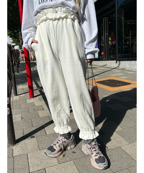「WC」 スウェットパンツ FREE ホワイト レディース_画像6