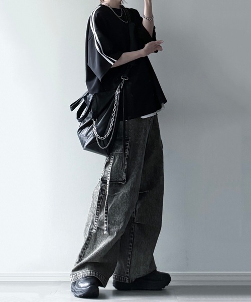 「LILL」 半袖Tシャツ S ホワイト メンズ_画像7