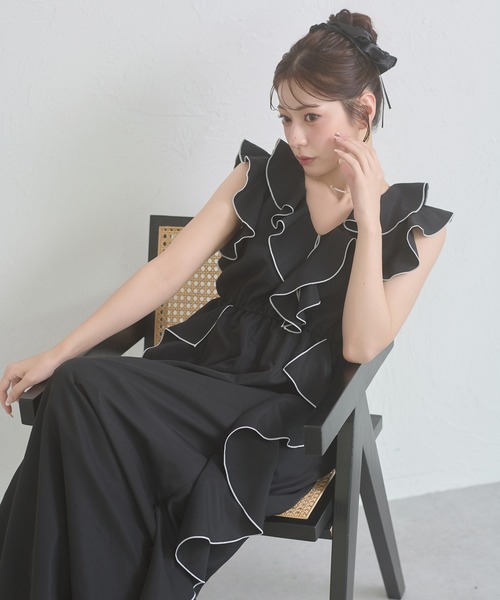Ambre Neige（アンブルネージュ） ワンピース 夏 raffle flill dress
