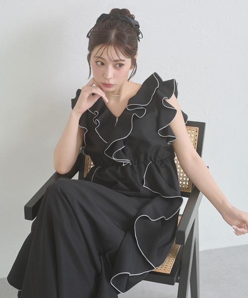 Ambre Neige（アンブルネージュ） ワンピース 夏 raffle flill dress