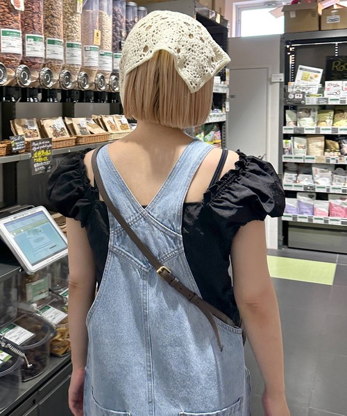 「Alley by w closet」 サロペットスカート FREE サックスブルー レディース_画像6