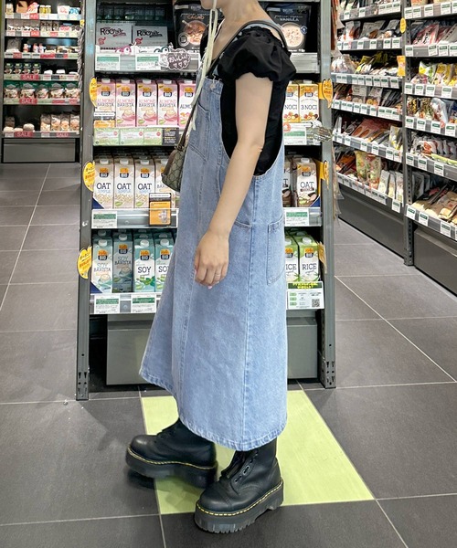 「Alley by w closet」 サロペットスカート FREE サックスブルー レディース_画像8