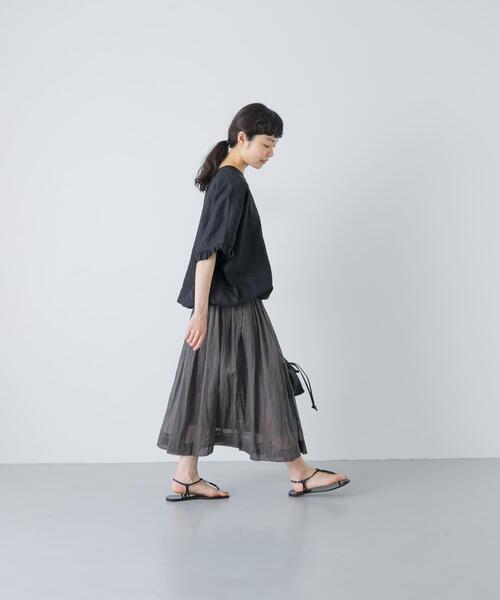 かぐれ ロング スカート シアーレイヤードスカート : ZOZOTOWN Yahoo