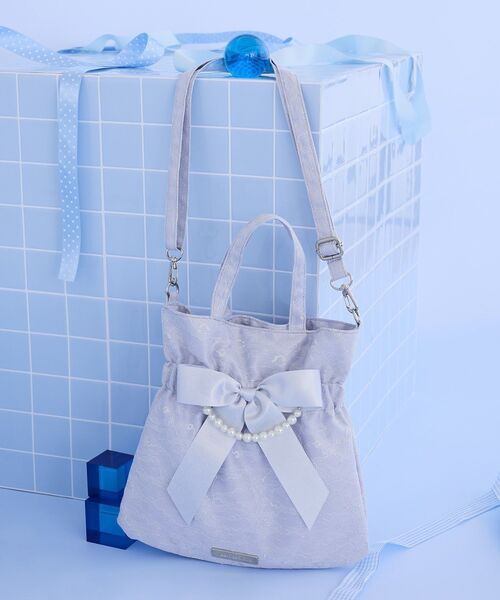 Maison de FLEUR（メゾンドフルール） トートバッグ ブルーマニア