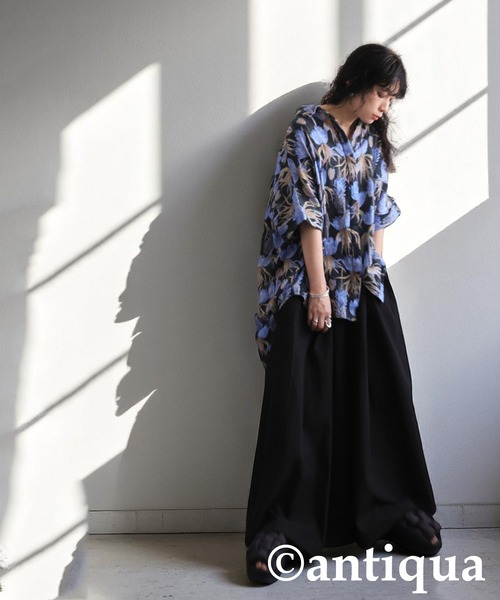 「antiqua」 半袖シャツ ONESIZE ベージュ系その他 レディース_画像9