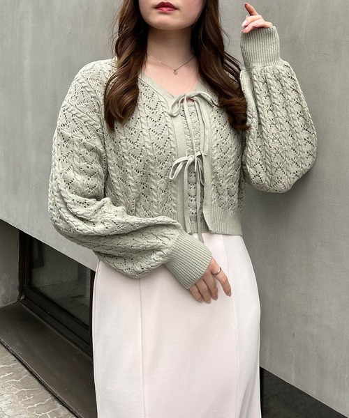 「INGNI」 ニットアンサンブル M ピンク レディース_画像9
