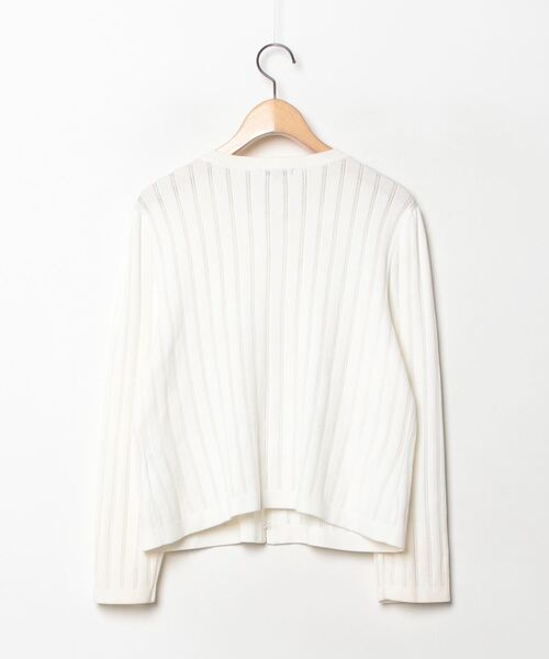 「TO BE CHIC」 7分袖ニットカーディガン 42 ベージュ レディース_画像2