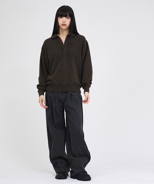 Russell Athletic ブラック スウェット Russell Athletic（ラッセル アスレティック） トレーナー スウェット