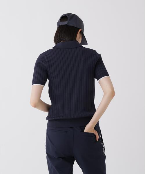 新品　ジャックバニー　リフレクターライン半袖ポロシャツ　レディース　S ネイビー Jack Bunny!!（ジャックバニー） ポロシャツ ポロ 「Jack Bunny