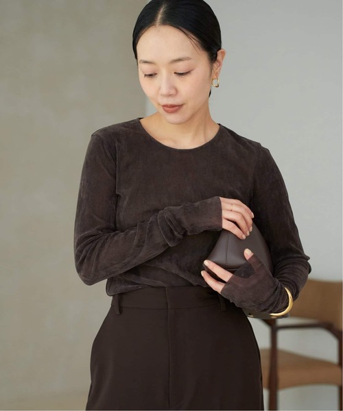 plage（プラージュ） tシャツ 「追加」Flocky Mesh ロンT レディース