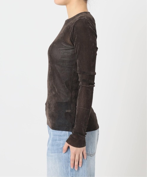 plage（プラージュ） tシャツ 「追加」Flocky Mesh ロンT レディース