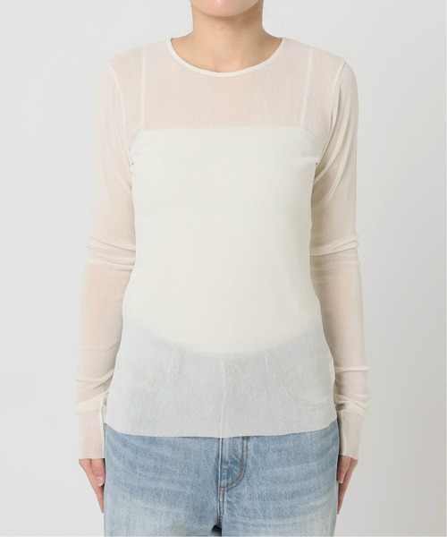 plage（プラージュ） tシャツ 「追加」Flocky Mesh ロンT レディース