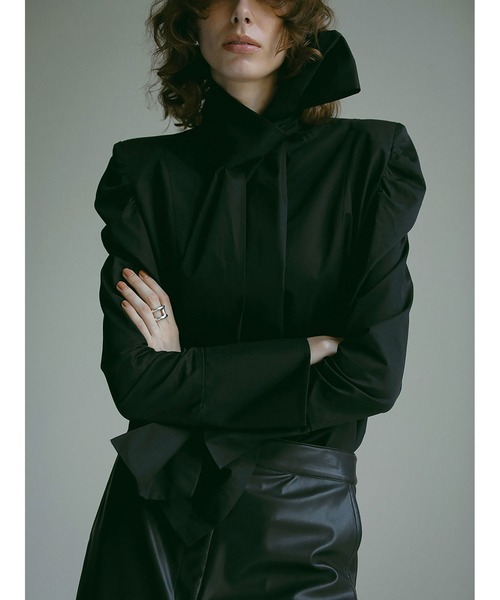 「HER.」 長袖ブラウス フリー オフホワイト レディース_画像3
