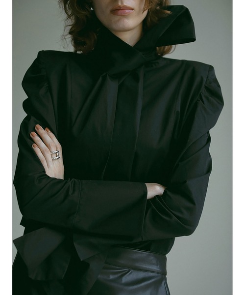 「HER.」 長袖ブラウス フリー オフホワイト レディース_画像4