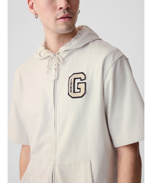GAP（ギャップ） ジップアップパーカー X-LARGE ホワイト系その他 
