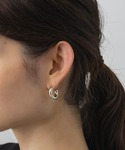 フープ ピアス ボリュームツイストフープピアス...の詳細画像1