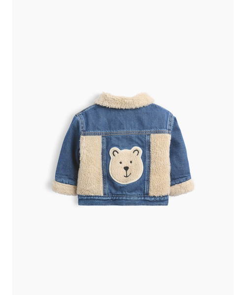 GAP（ギャップ） ベビー服 ロンパース ボア くまさん アイコンデニム