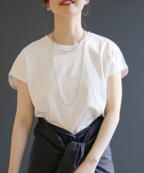 IENA（イエナ） tシャツ 半袖 ラウンドテールプルオーバー レディース