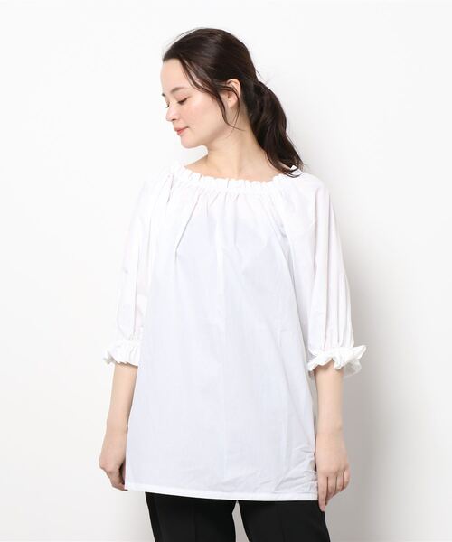 ブラウス シャツ 「Maunaloa」パフ7分袖ブラウス レディース Maunaloa（ファッション） ブラウス シャツ 「Maunaloa」パフ7分