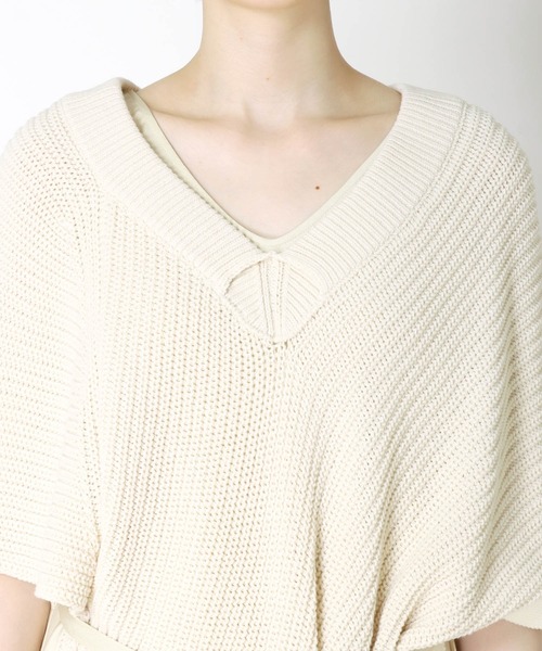 専用nuyuh rib knit poncho one pieceポンチョニット nuyuh rib knit poncho one-piece