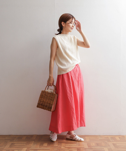URBAN RESEARCH DOORS リネンフレアスカート URBAN RESEARCH DOORS スカート リネンフレアスカート