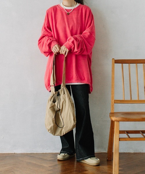 トレーナー スウェット color pigment sweat/カラーピグメント