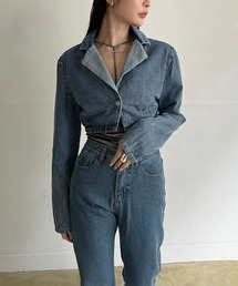 【ういろう】OUR デニム、トップス6点セット Jewelobe（ジュエローブ） セットアップ クロップドテーラージャケット
