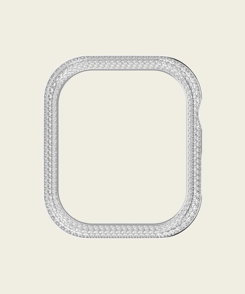 腕時計 「公式」「スワロフスキー」Sparkling ケース， Apple Watch Series 7に対応， 41mm， シルバー系の画像
