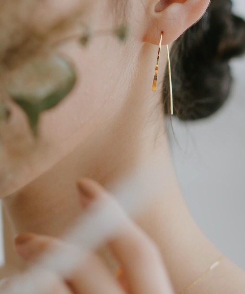 ピアス 18K フープピアス 金属アレルギー対応「GOUCCIA ゴーチャ
