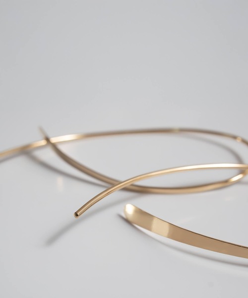 ピアス 18K ピアス フープピアス 金属アレルギー対応「GOUCCIA ゴーチャ」 レディースの画像