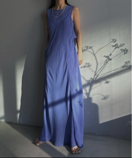 Ameri ワンピース MEDI 2WAY ATTRACT LAYERED SHEER DRESS