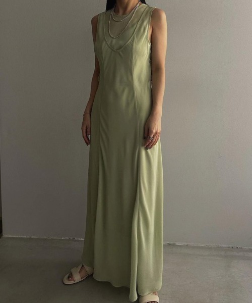 Ameri（アメリ） ワンピース MEDI 2WAY ATTRACT LAYERED SHEER DRESS