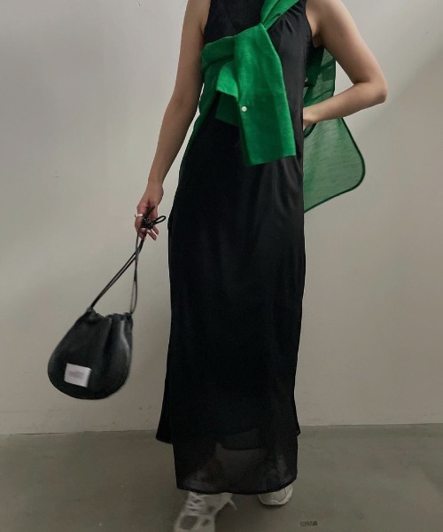 ワンピース Ameri MEDI MELON TULLE LAYERED DRESS Ameri（アメリ）の「MEDI MELON TULLE LAYERED DRESS