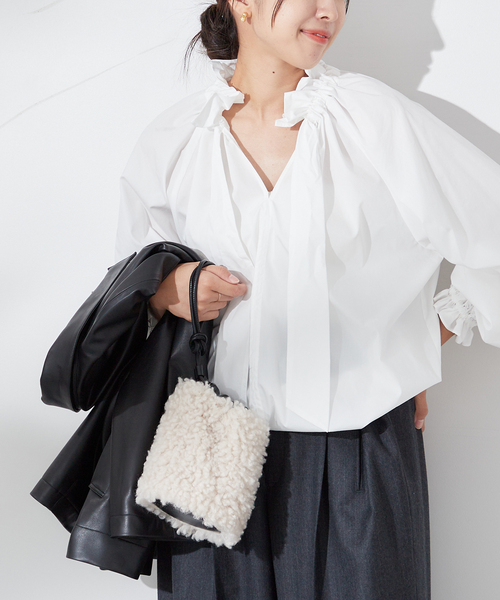 journal standard L'essage シャツ ブラウス 「追加」CPリボン
