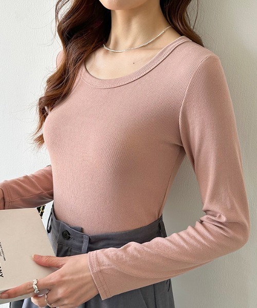 COCOMOMO tシャツ シンプルで着回し力抜群 ラウンドネックカットソー