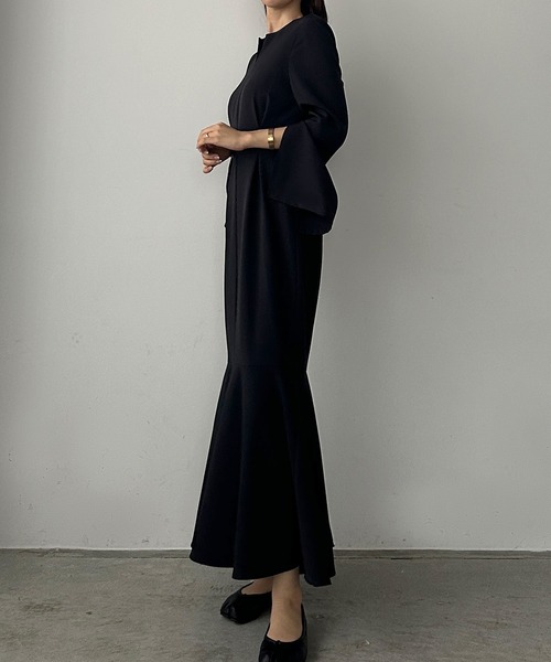 Louere（ルエレ） ワンピース 「選べる」スリットスリーブキーネック